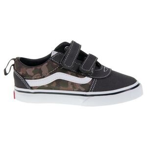 Vans Kids Black and Camo Velcro Low-Top Sneaker